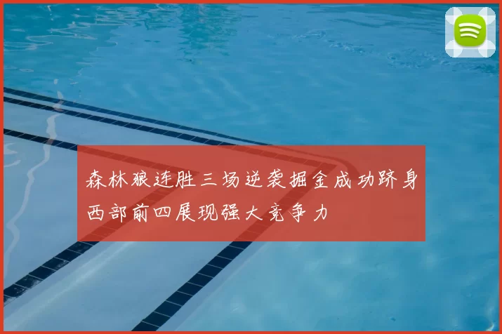 森林狼连胜三场逆袭掘金成功跻身西部前四展现强大竞争力